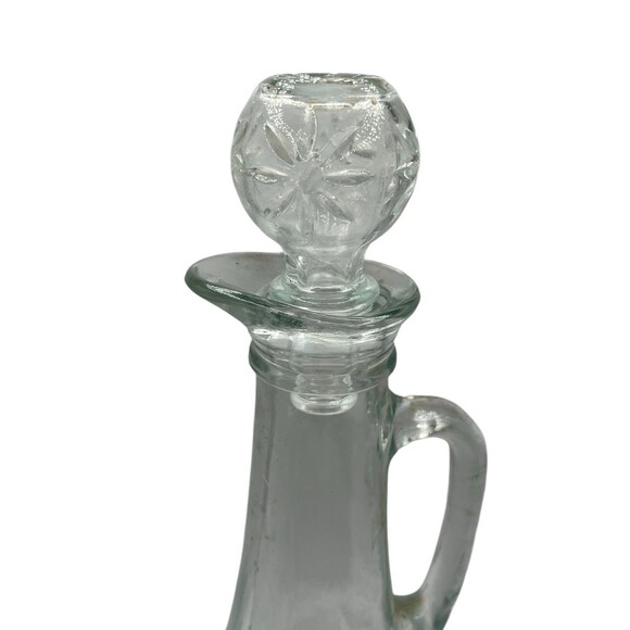 Vintage Indiana Glass Decanter Starburst Diamond Pattern USA 1960s - Picture 3 of 8